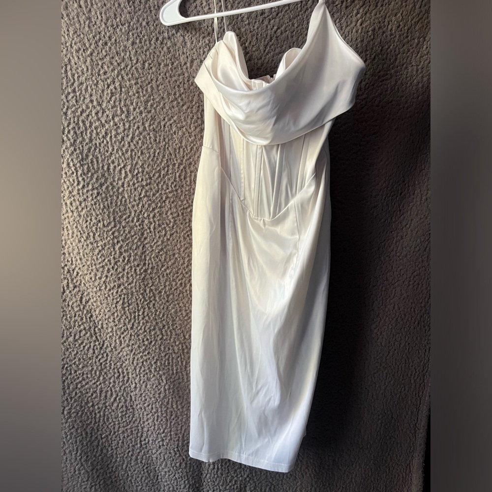 White corset dress